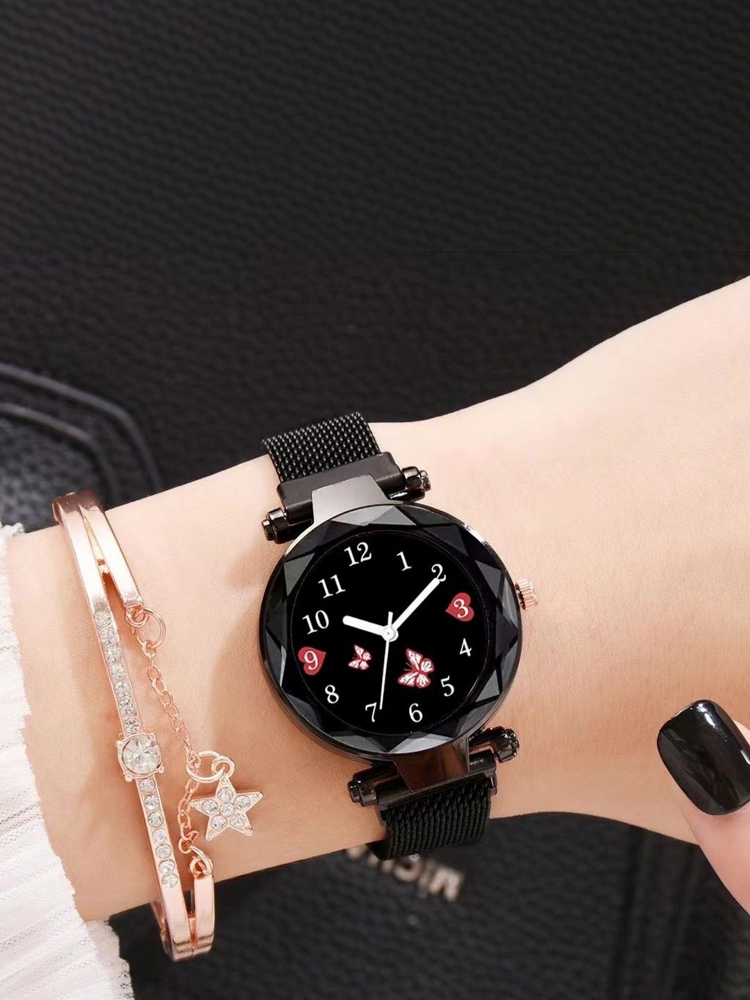 TREX Women Brass Printed Dial & Stainless Steel Bracelet Style Straps Analogue Watch-picture-25