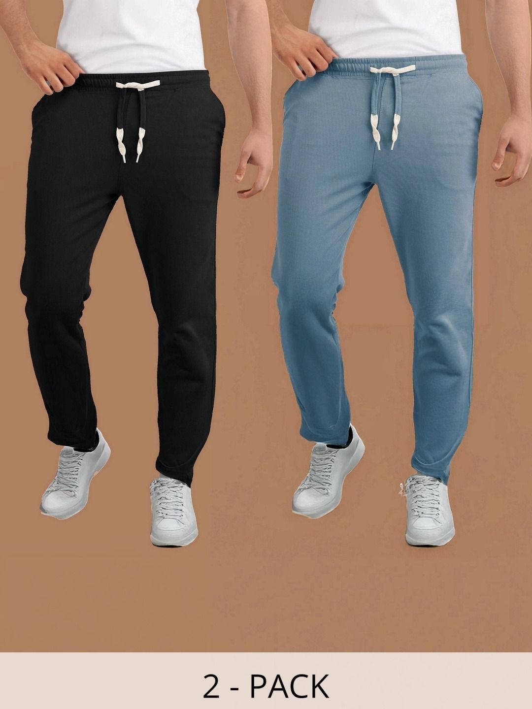 AVOLT Men Pack of 2 Regular Fit Training Joggers-image-21