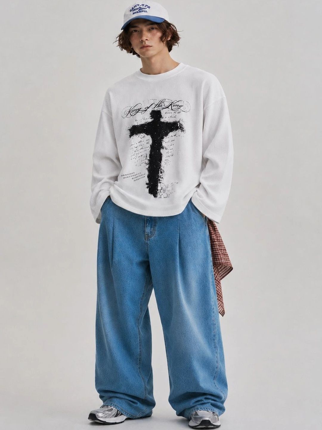 Dapperr Drift Men Oversized Printed Full Sleeves T-Shirt-image-3