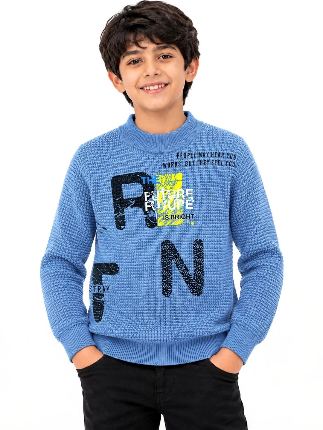 YK Boys Typography Printed Pullover-image-32