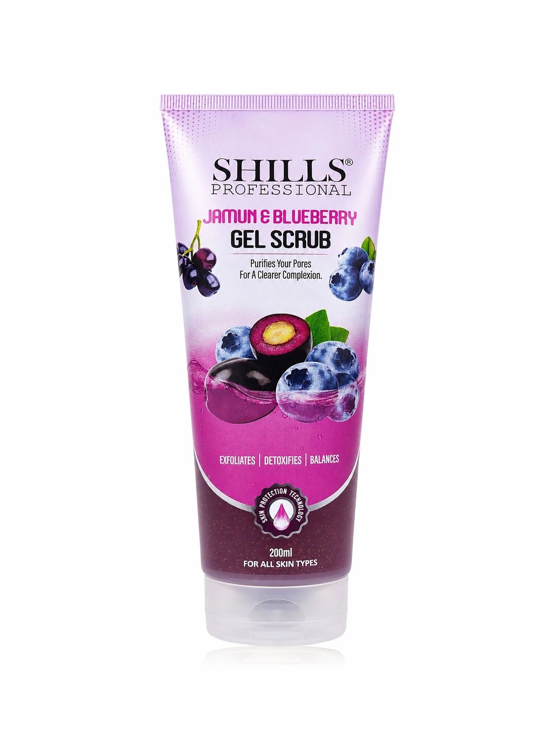 shills professional Jamun & Blueberry Gel Face Scrub & Exfoliator - 200 ml-picture-12