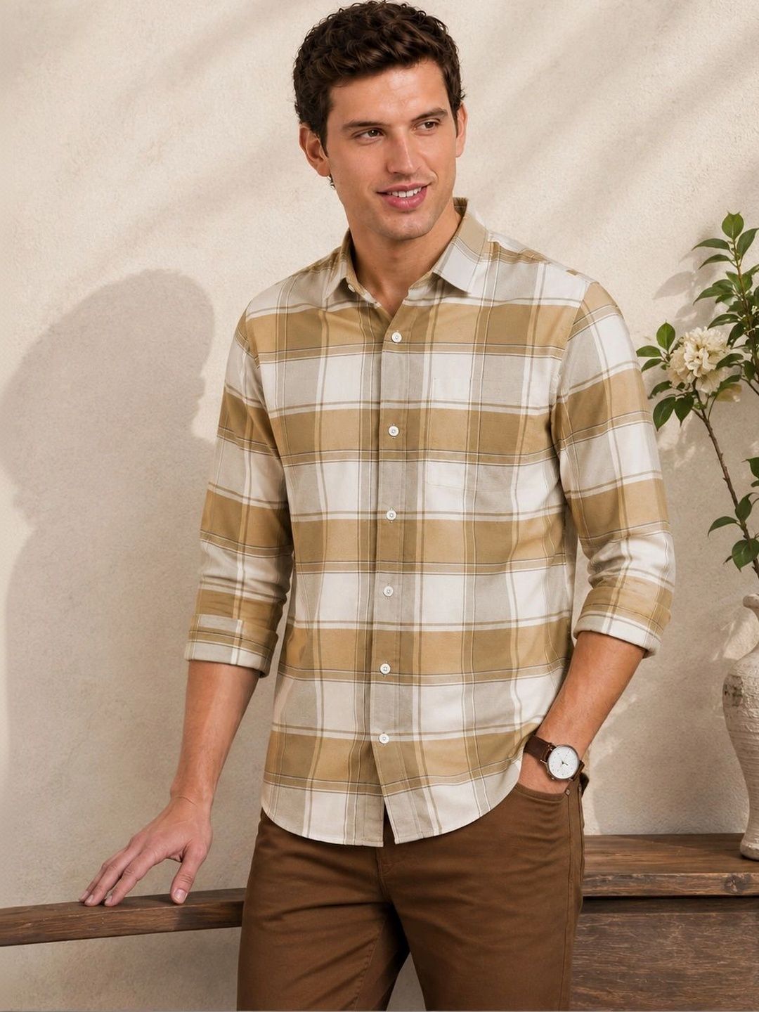 AGNIVAR COLLECTION Men Comfort Checked Casual Shirt-picture-10