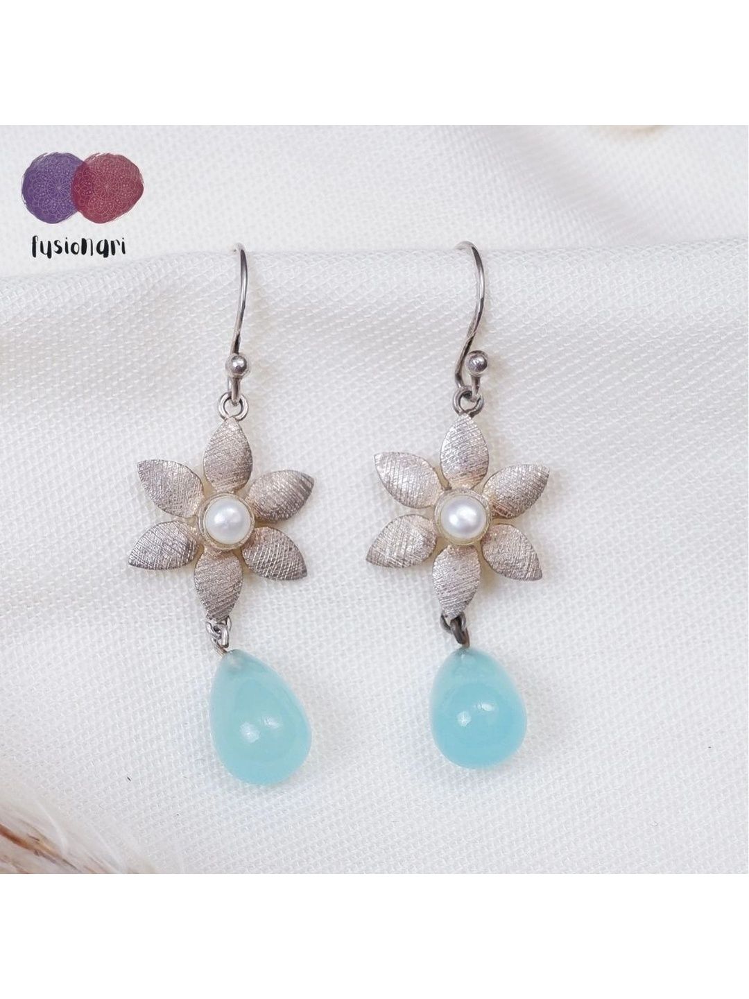 FUSIONARI Floral Drop Earrings-picture-22