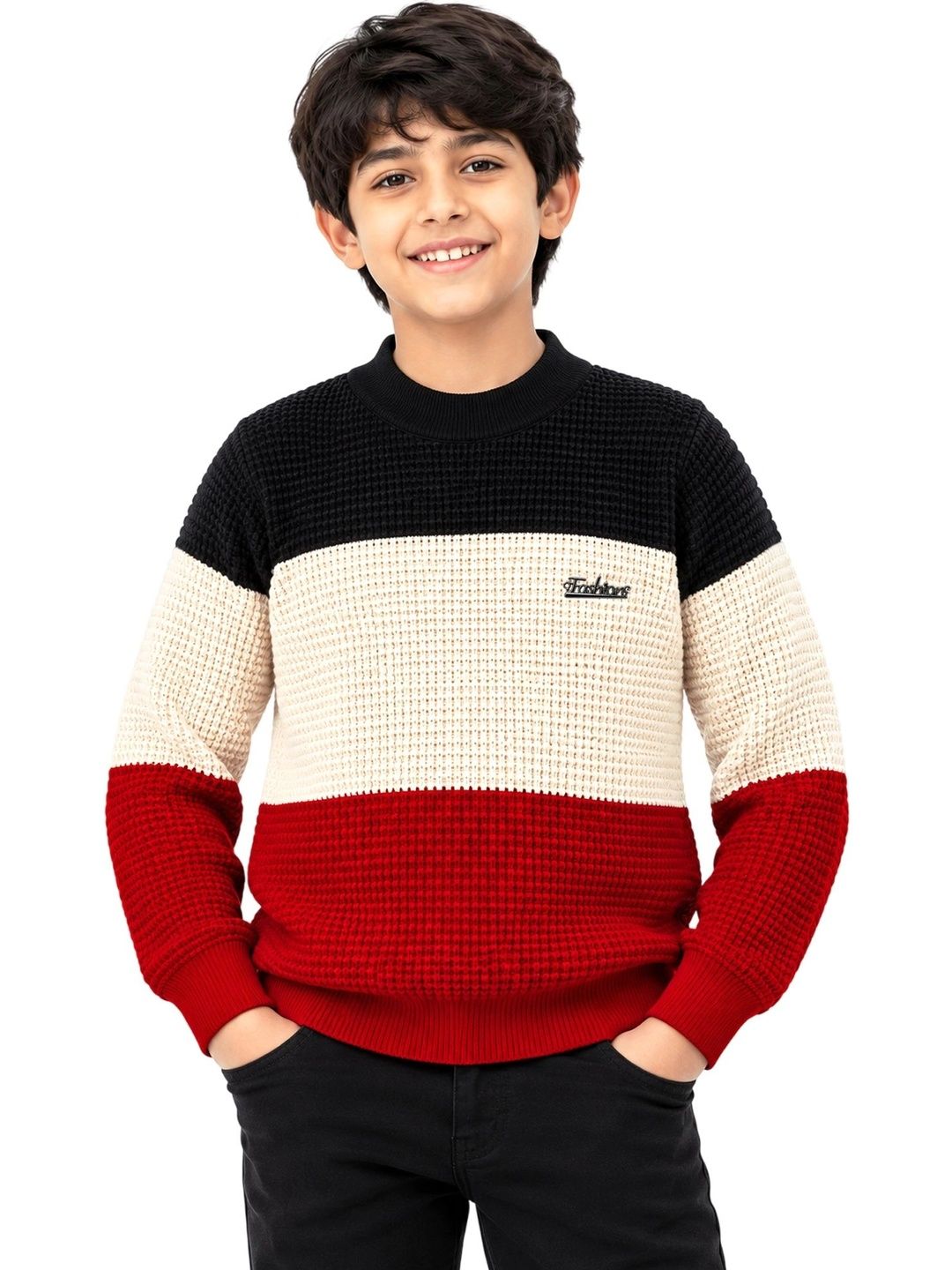 YK Boys Colourblocked Pullover-picture-52