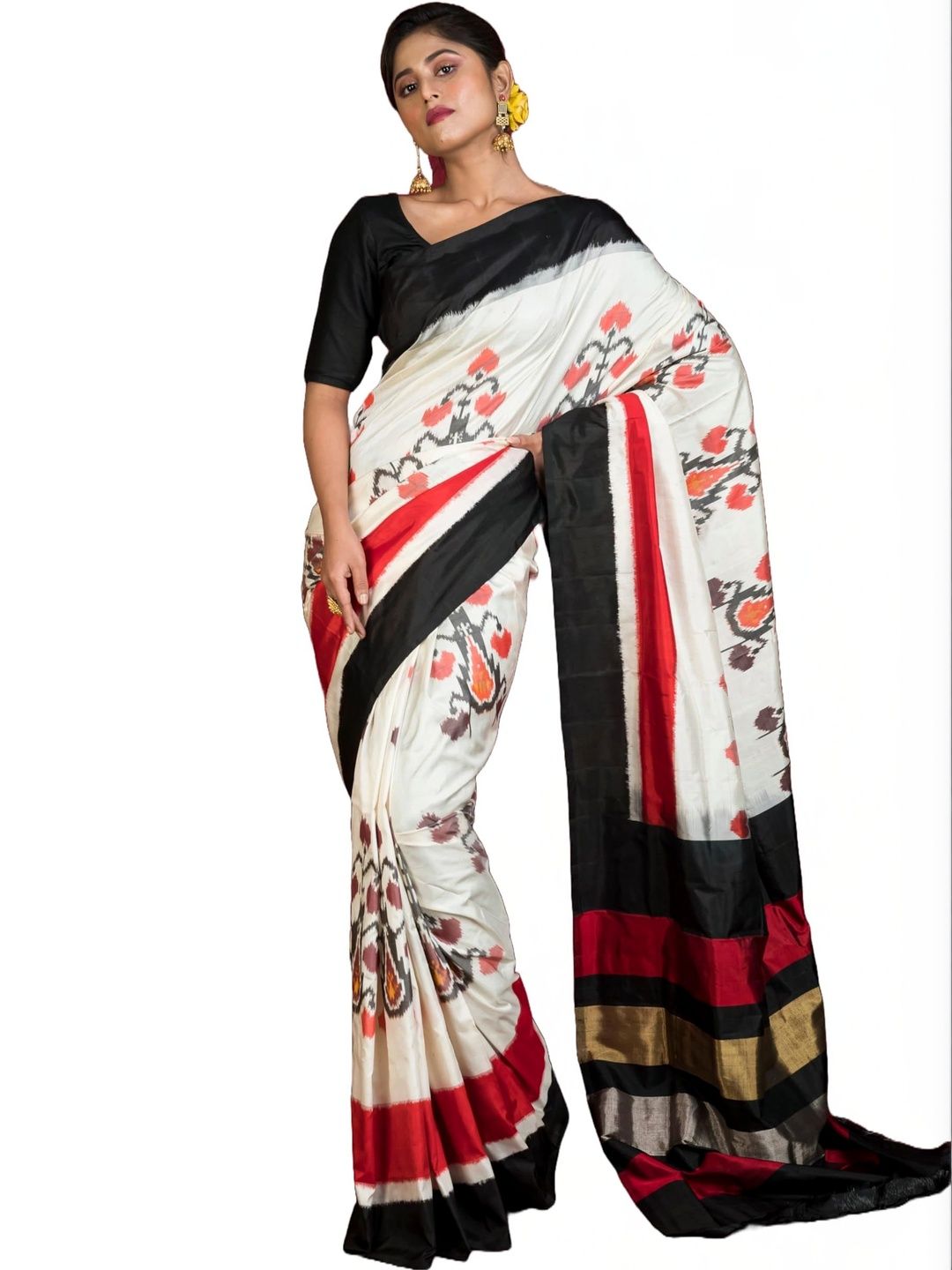 BENGAL LOOMS INDIA Woven Design Pure Silk Saree-image-48