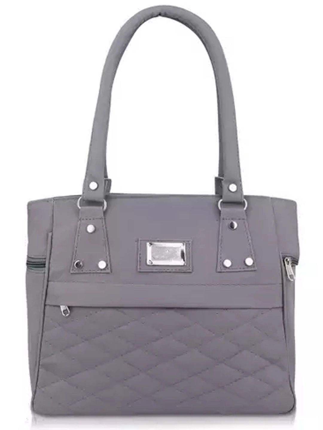 TURBOMAX Textured PU Structured Handheld Bag with Quilted-picture-12