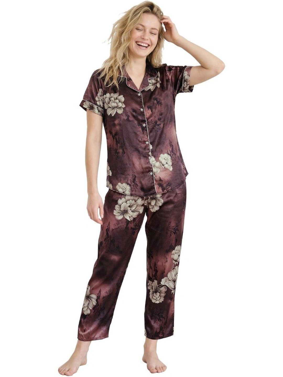 SNOOZE AND CO Women Printed Night suit-picture-17