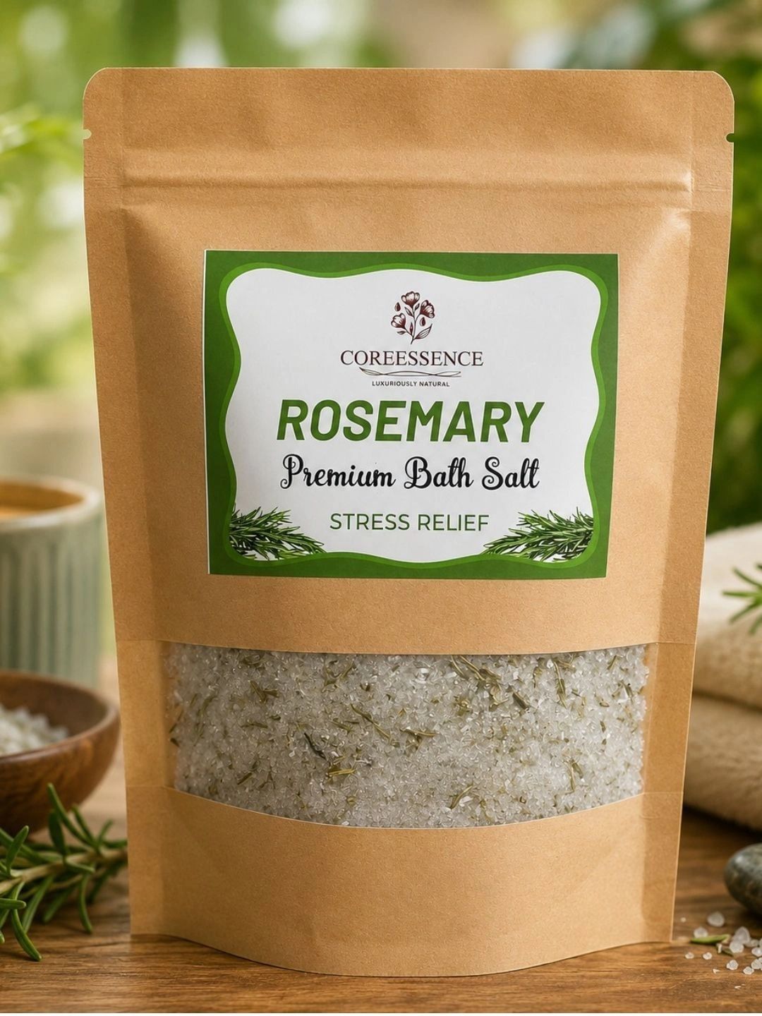 Coreessence Rosemary Bath Salt For Stress Relief - 250 g-image-40