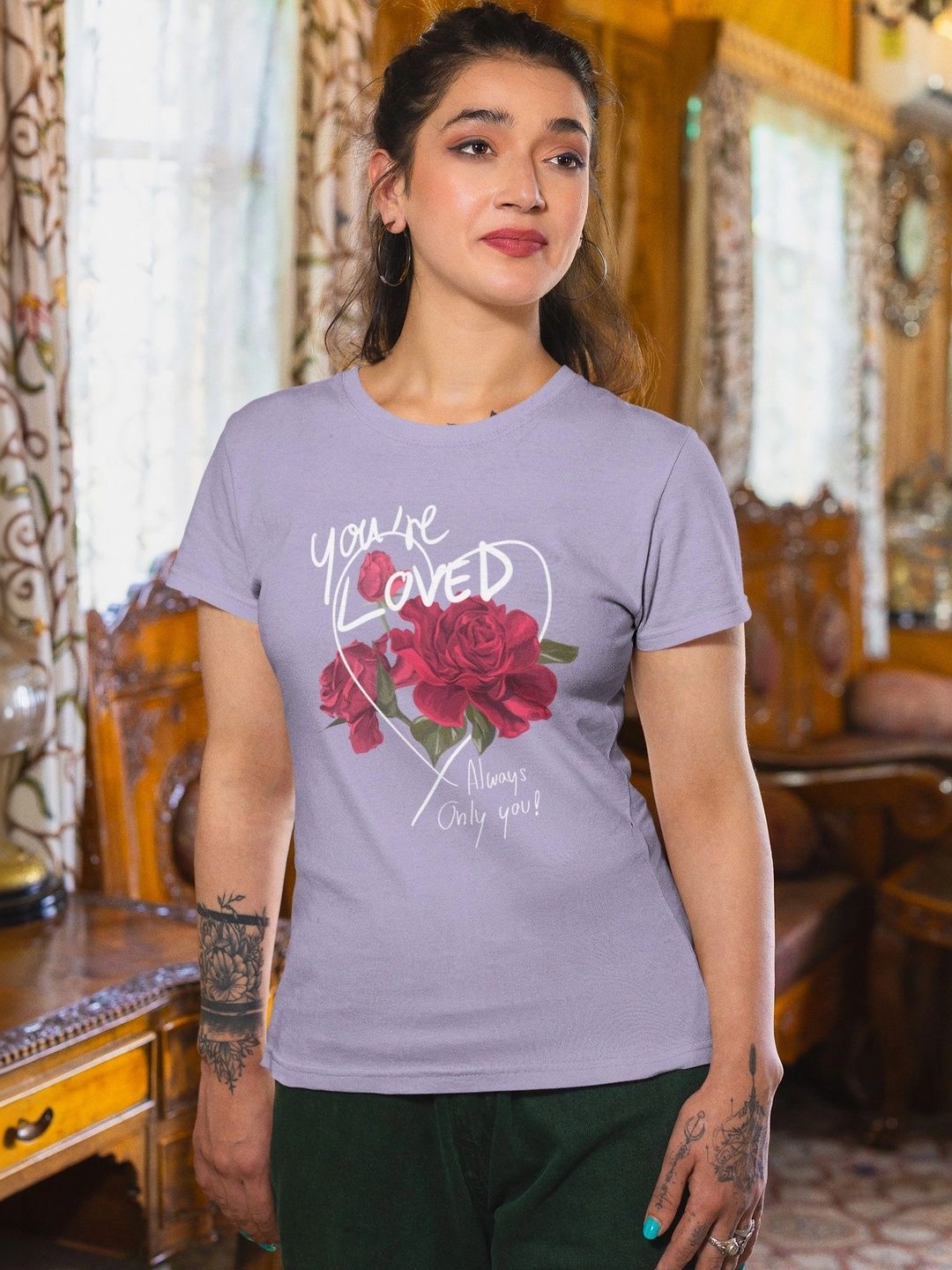 Elegantcrafts Floral Print Cotton Top-picture-42