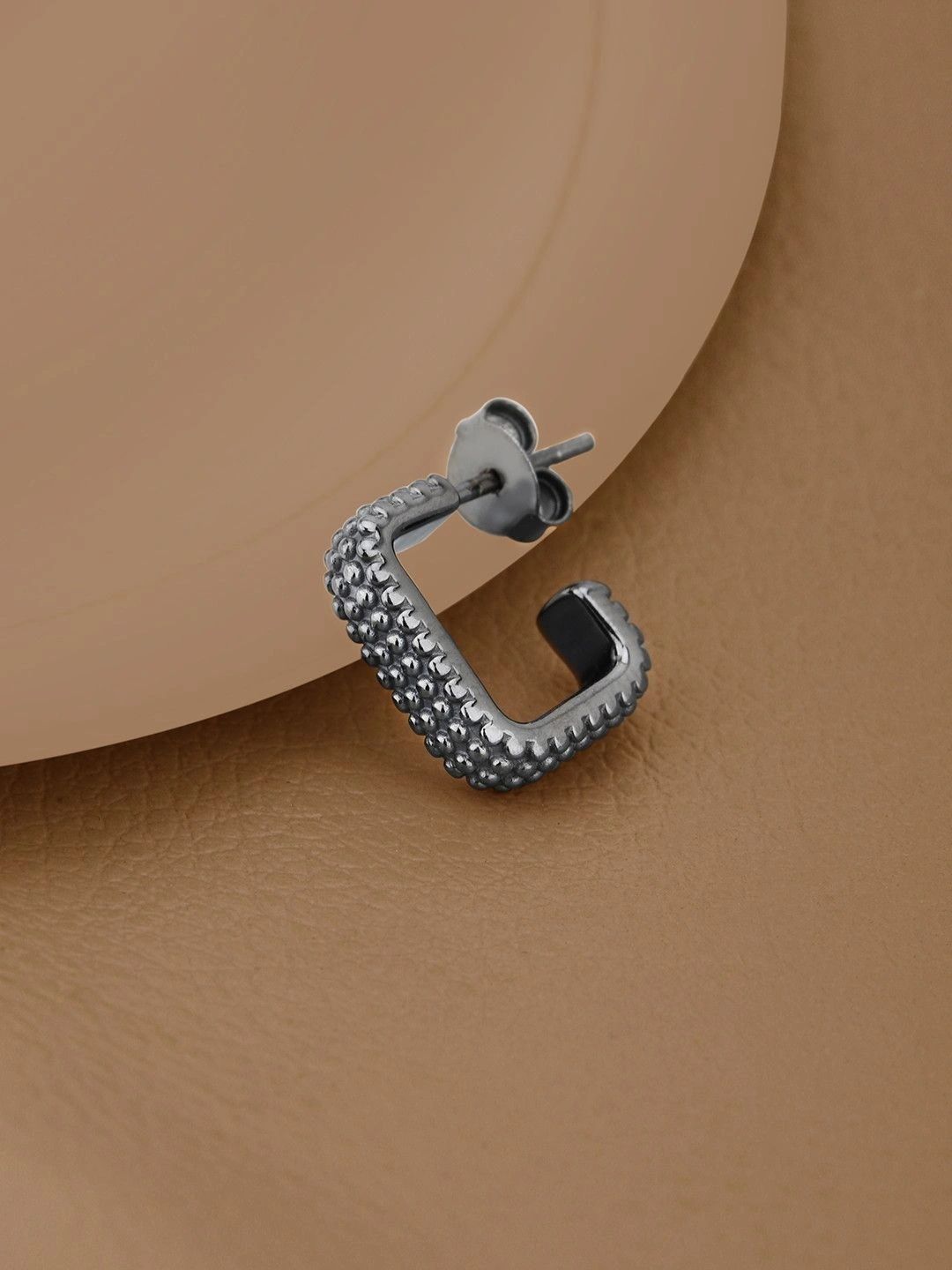 Carlton London Geometric Half Hoop Earrings-picture-10
