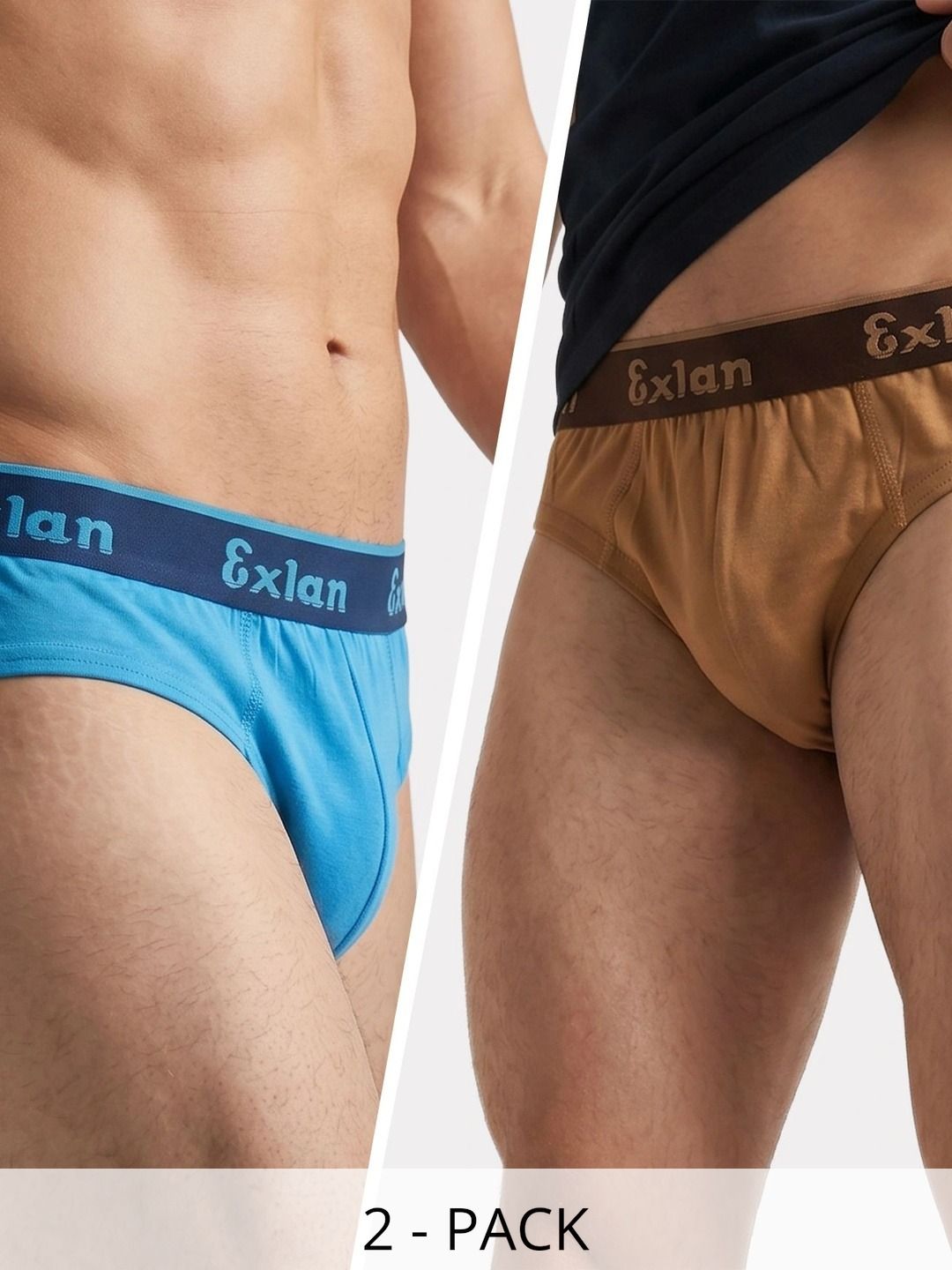Exlan Men Pack of 2 Anti Bacterial Cotton Bikini-picture-31