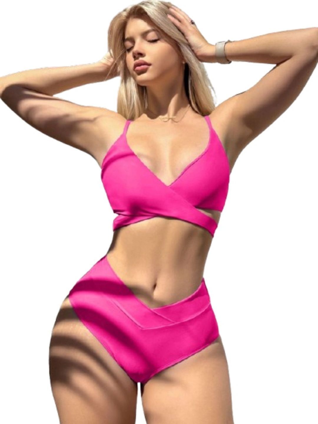 D Heer Fashion V-Neck Swim Bikini Set-picture-19