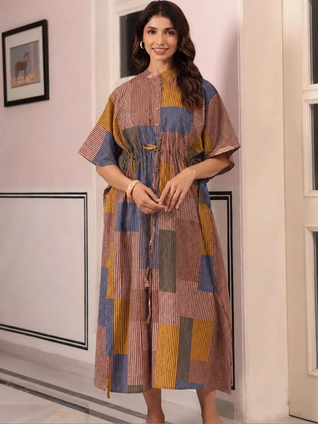 CRAFIQA Printed Maxi Nightdress-image-24