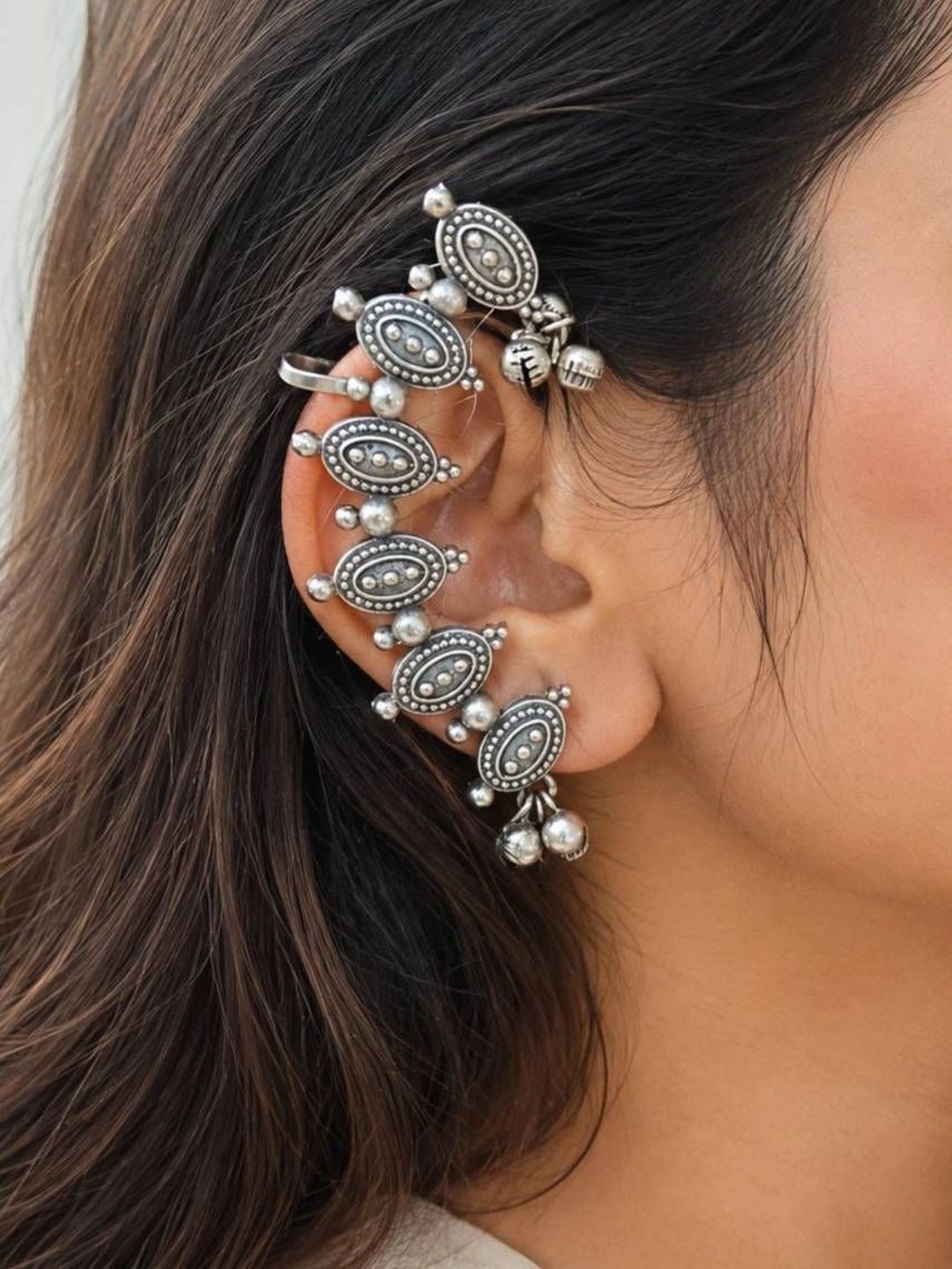 THE GLAM POUCH Geometric Ear Cuff Earrings-picture-40