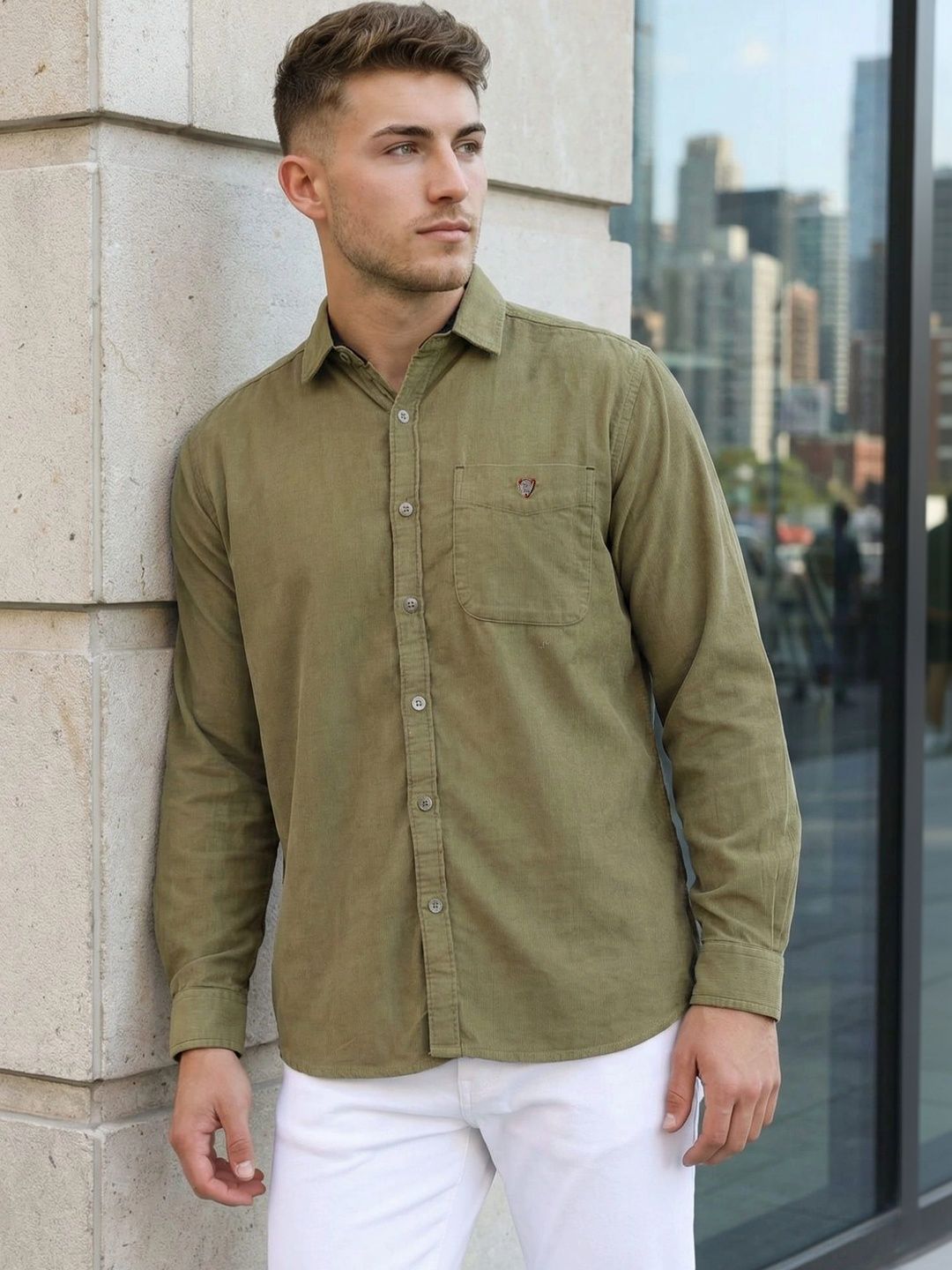 Kuons Men Classic Casual Shirt-image-34