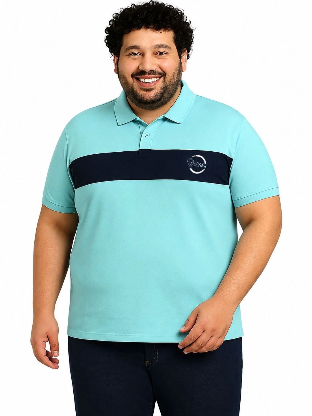 9LKHA Men Colourblocked Polo Collar T-shirt-picture-38