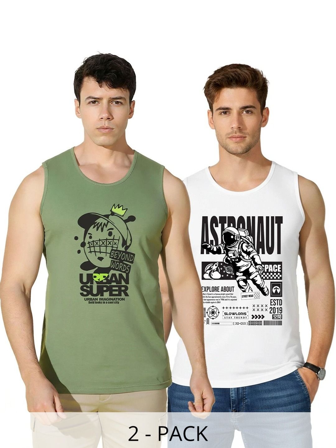 SLOWLORIS Men 2 Printed T-shirt-picture-1