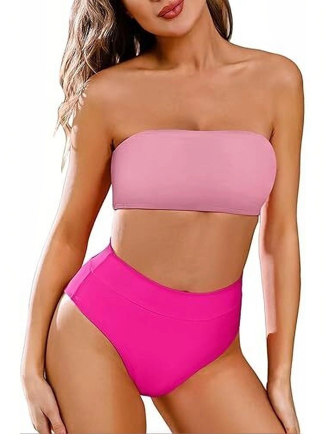D Heer Fashion Strapless Swim Bikini Set-picture-43