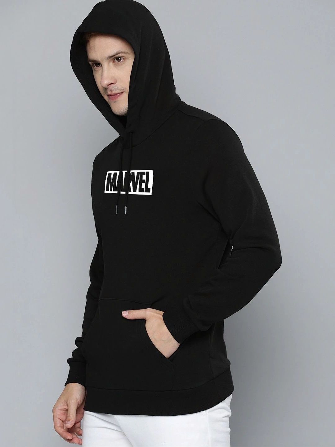 Moda Rapido X Organic Chics Men Printed Hooded Sweatshirt-picture-35