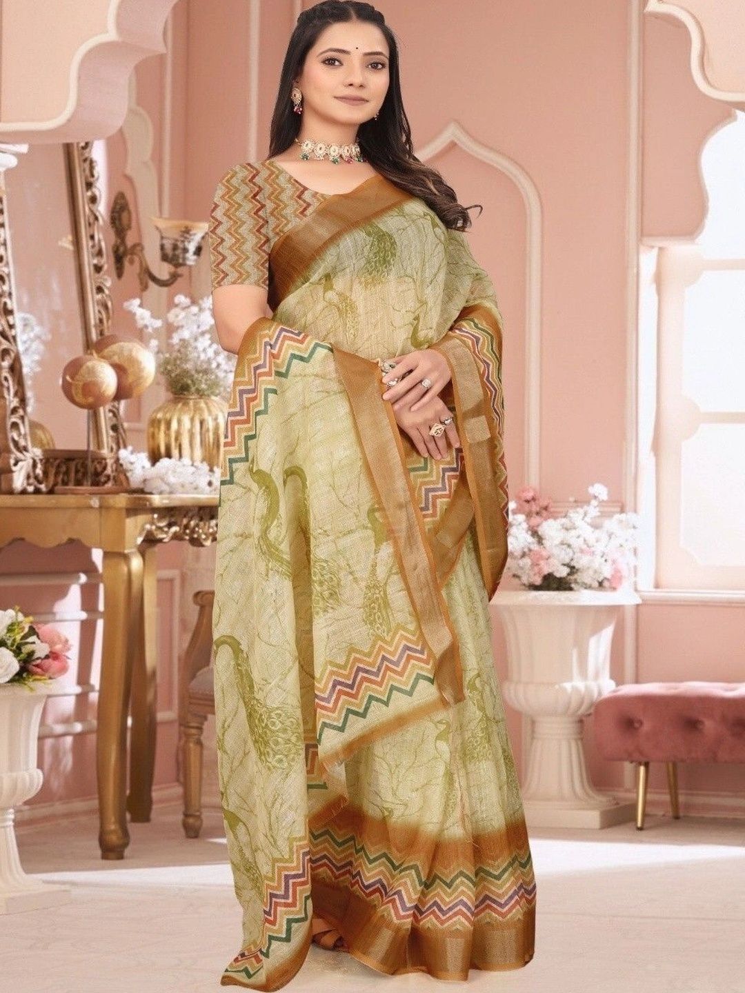 Moda Rapido Woven Design Silk Cotton Kanjeevaram Saree-picture-21