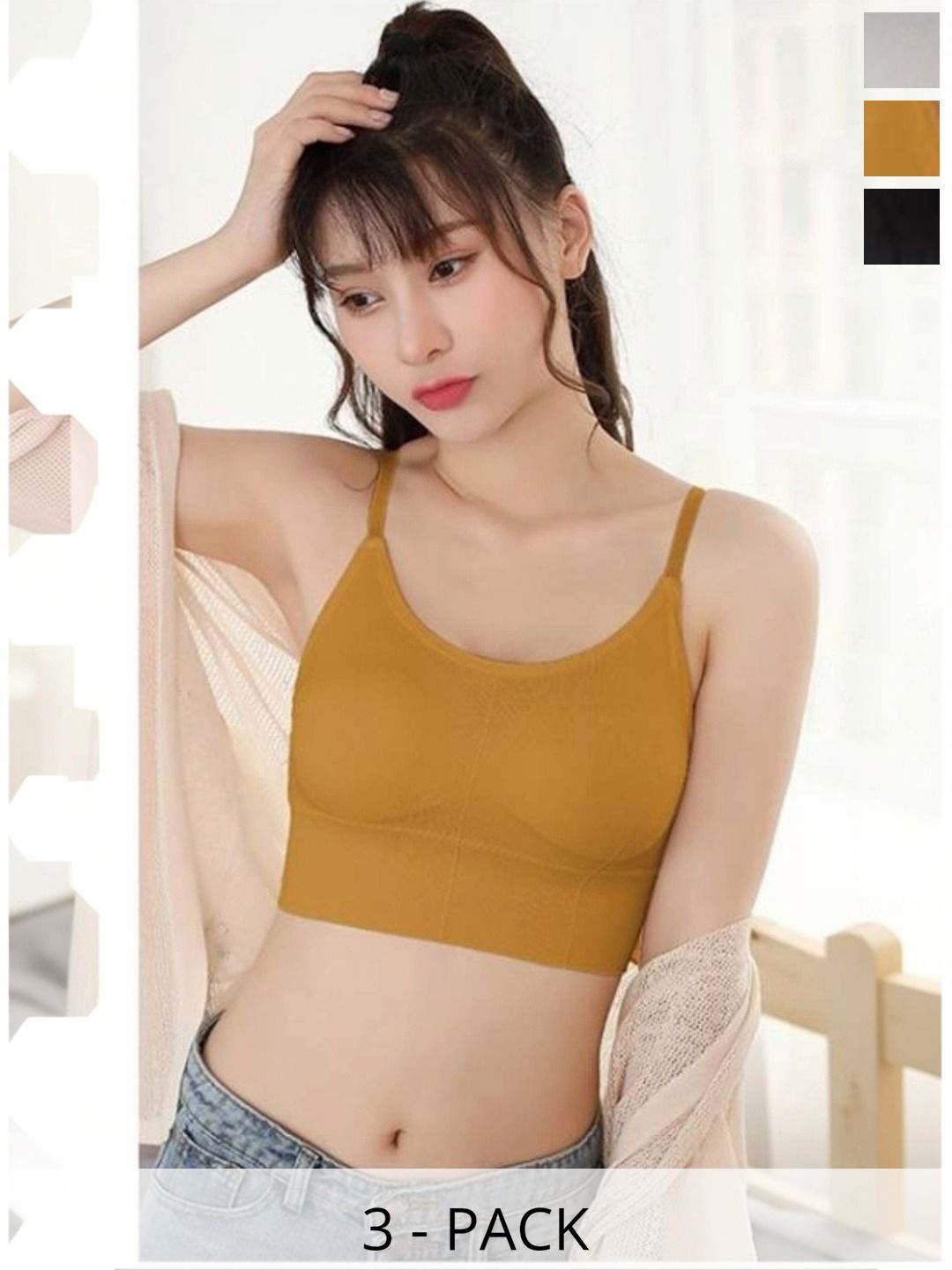UNDER 1000 Bralette Bra Full Coverage Underwired Lightly Padded-picture-11