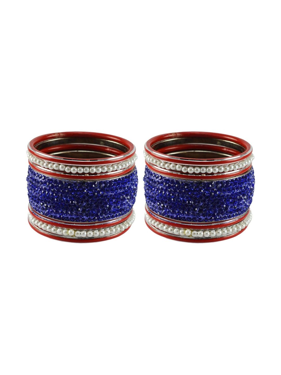 MAYA FASHION Stone Studded & Beaded Bangle-image-30