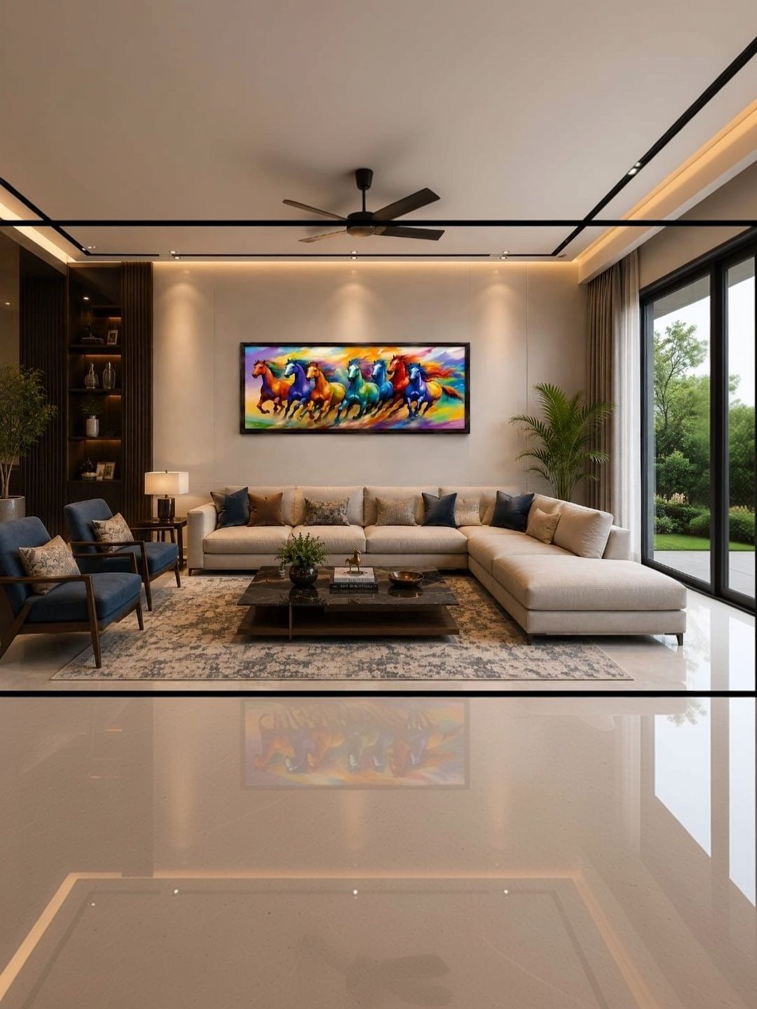 SANJHI KALAKRITI Multicoloured MDF Other Wall Paintings-picture-11