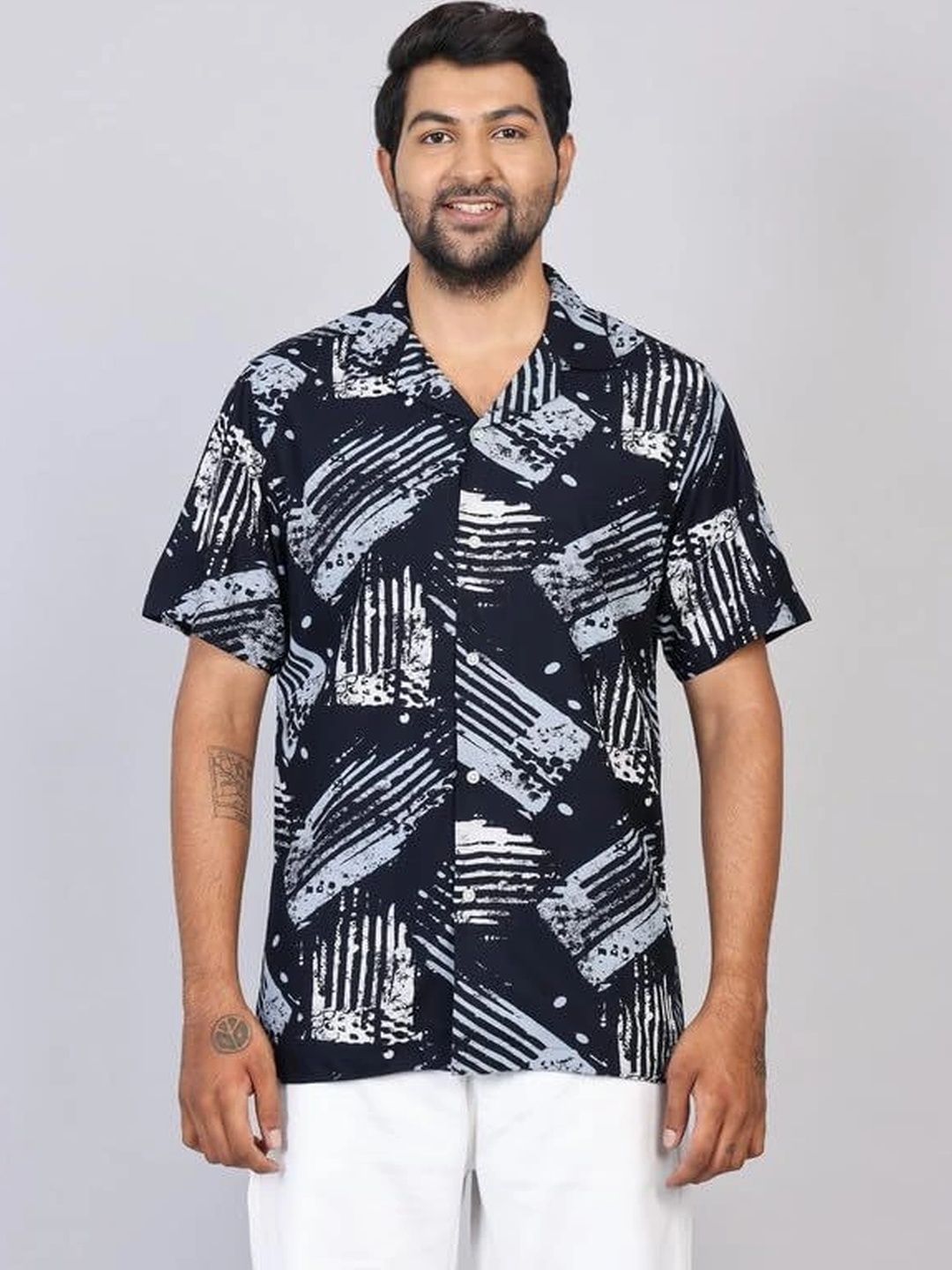 WEARHOUSE Men Classic Printed Casual Shirt-picture-21