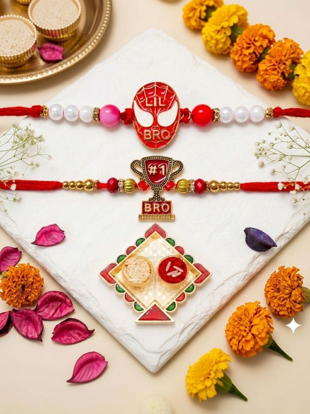 Tiny Shiny Thread Rakhi-image-7