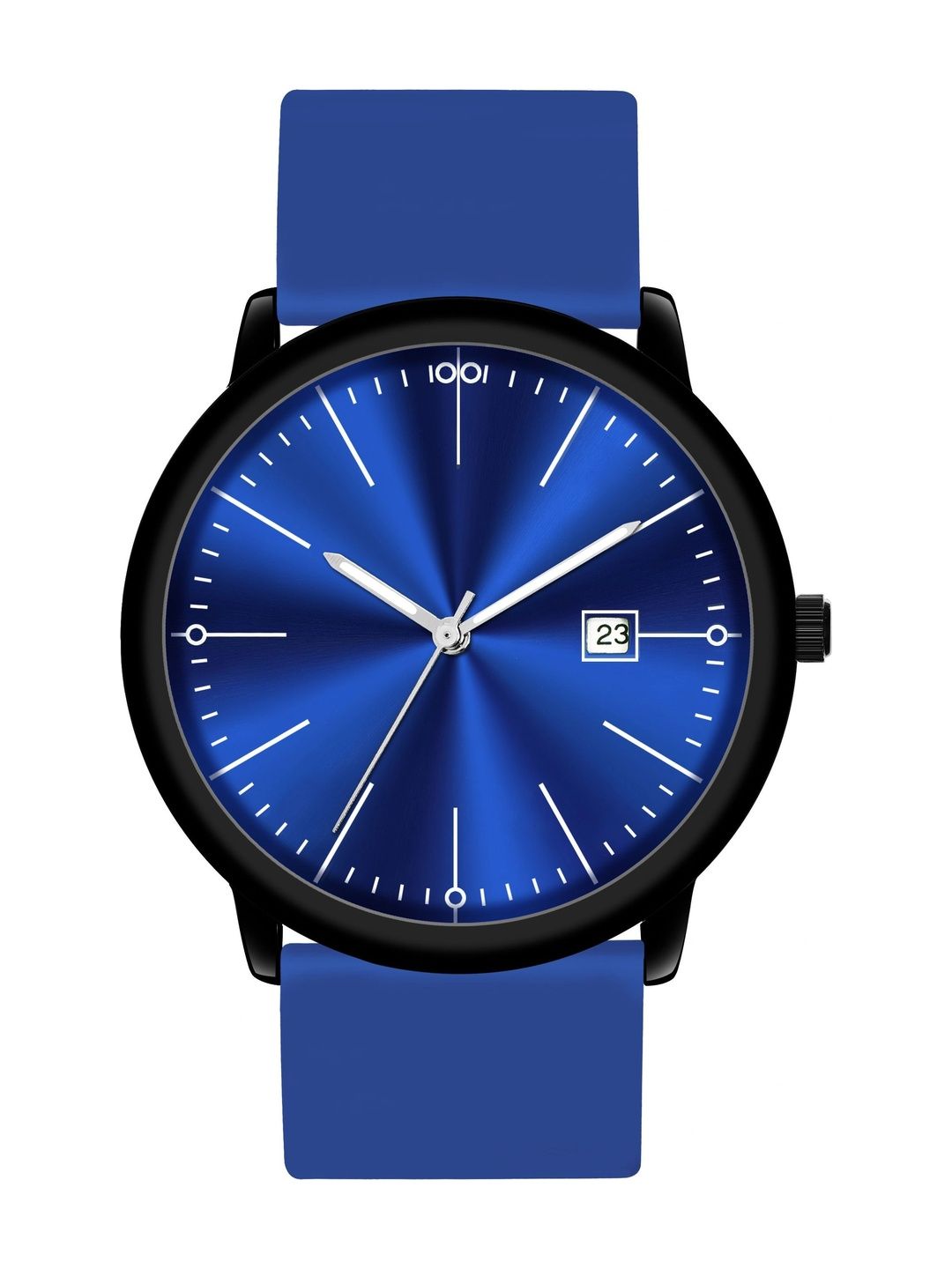TREX Men Brass Dial & Stainless Steel Straps Analogue Date Aperture Watch NSW031_BLUE-picture-38