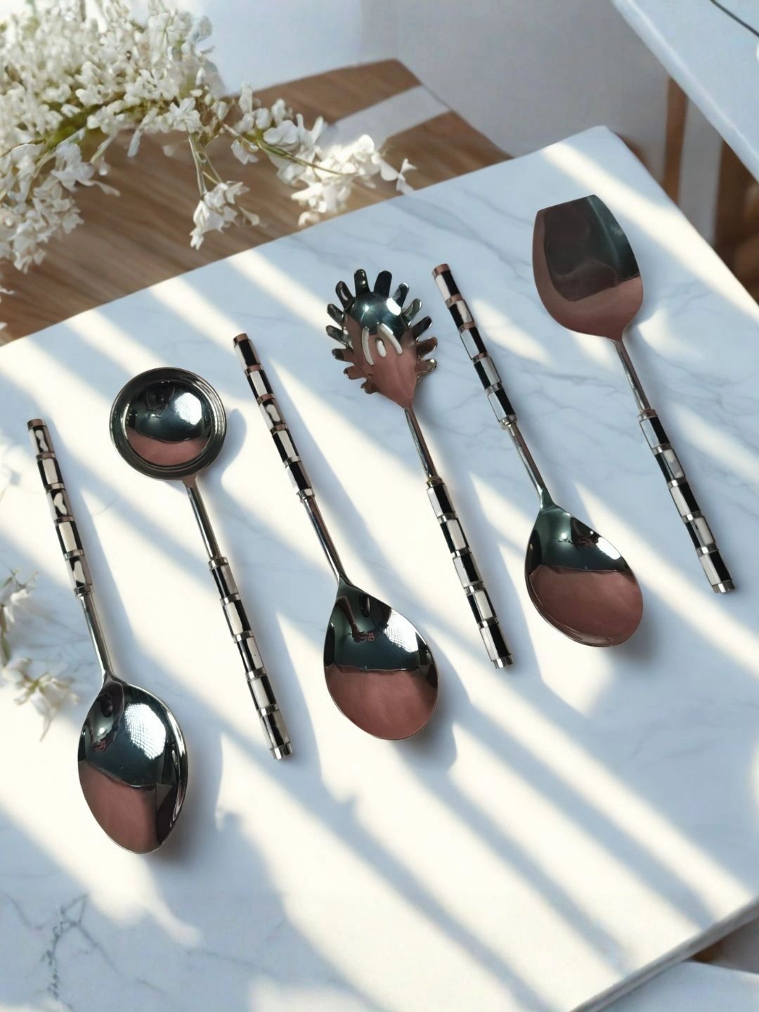 THE HOME CO. Black Stainless Steel Cutlery Set of-picture-26