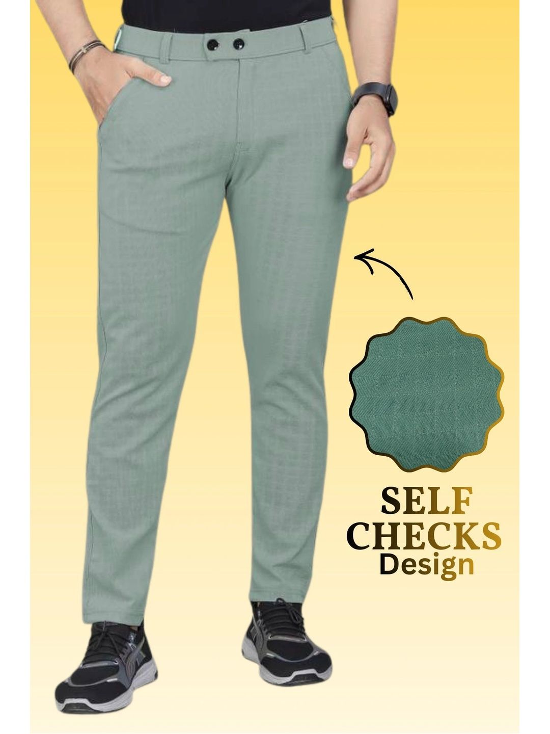 FABAURA Men Slim Fit Easy Wash Trousers-picture-56