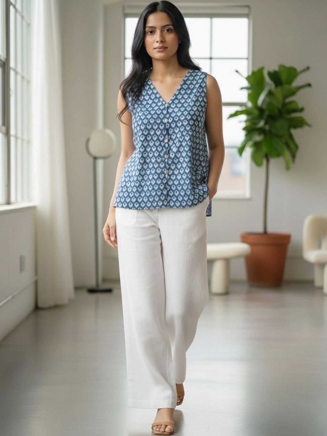 Anouk Mirage Geometric Print Top-picture-37