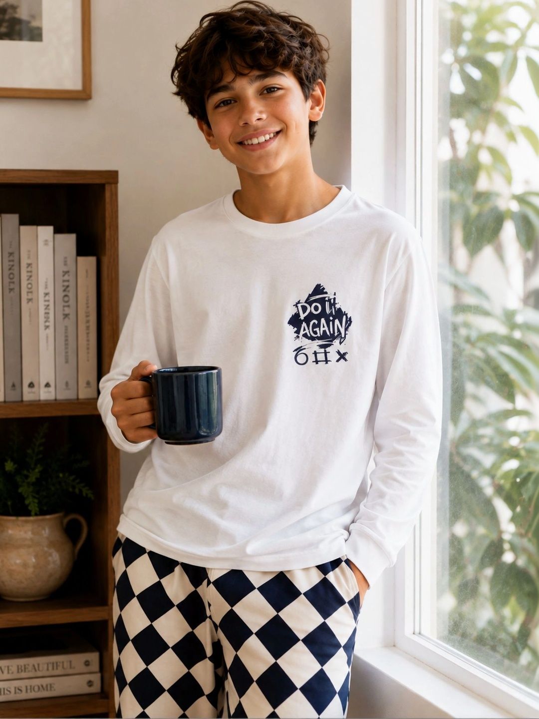 Ninos Dreams Boys Printed Night suit-image-12
