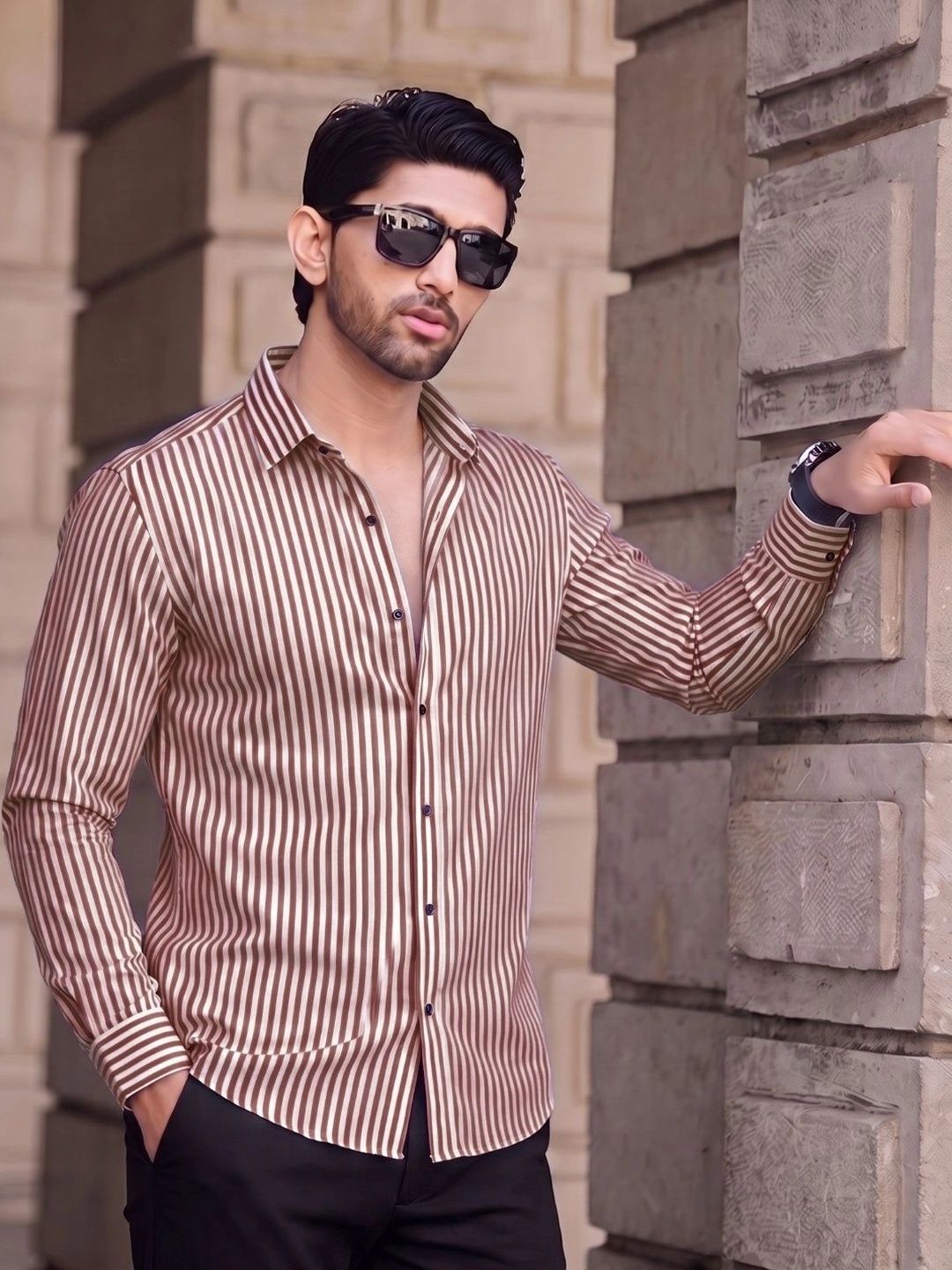 Manspire Men Striped Casual Shirt-picture-14