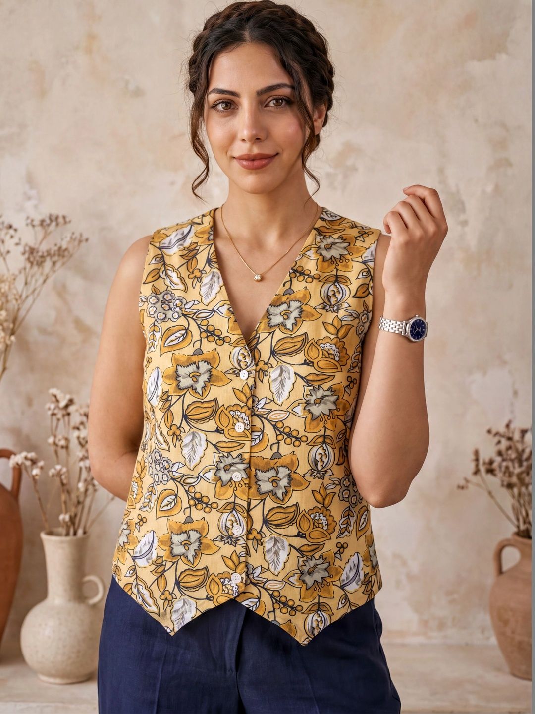 KALAMIR Floral Print Top-picture-58