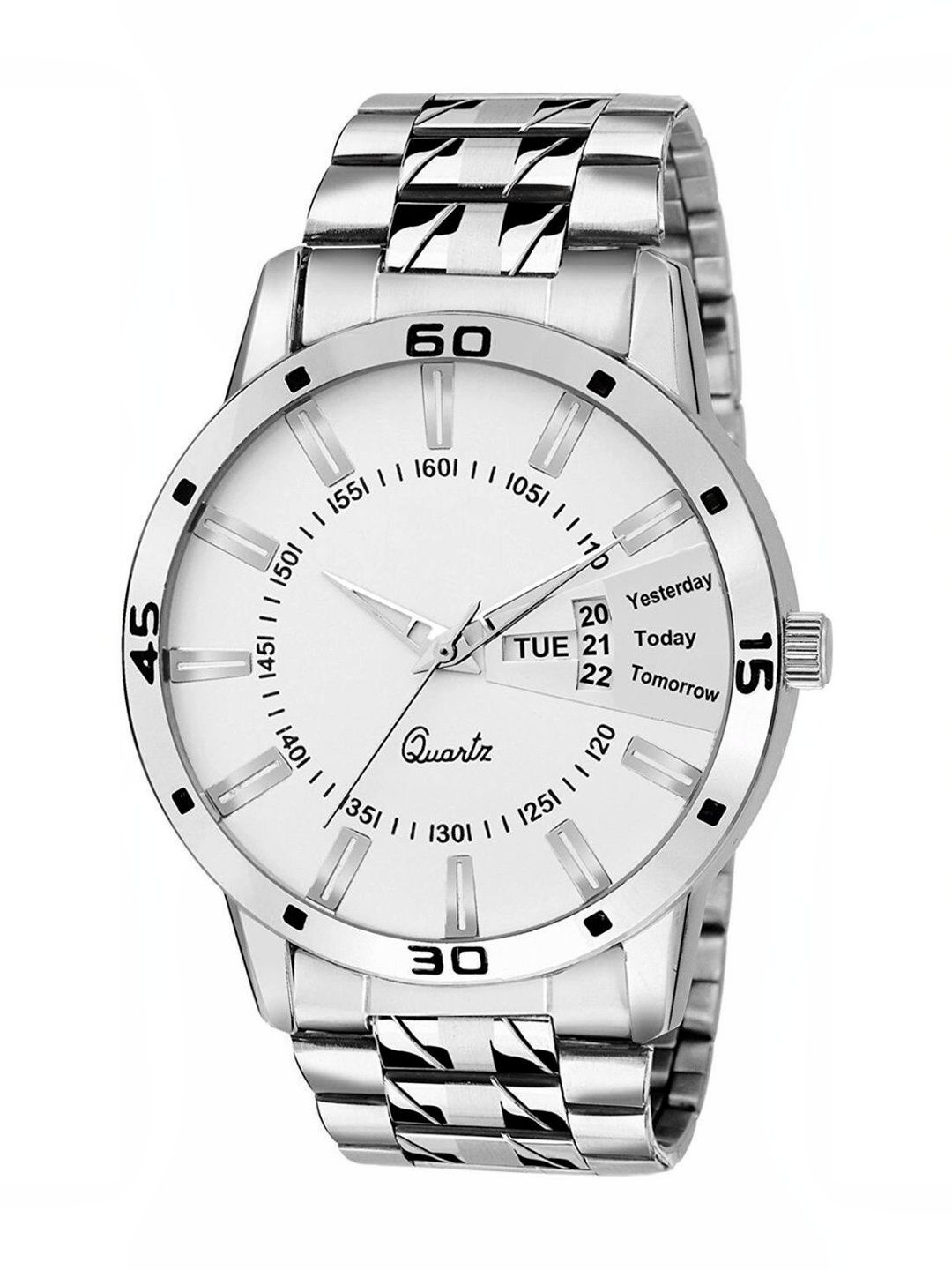 TREX Men Brass Steel Bracelet Style Straps Watch DD_STILL_WHITE_PATTI-image-8