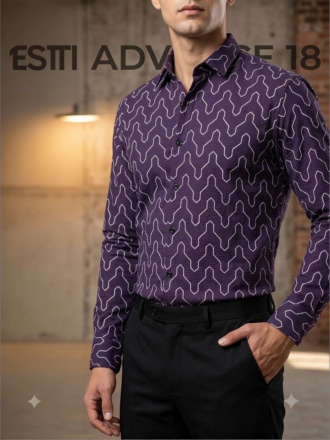 ADVANCE 18 Men Classic Printed Casual Shirt-image-27