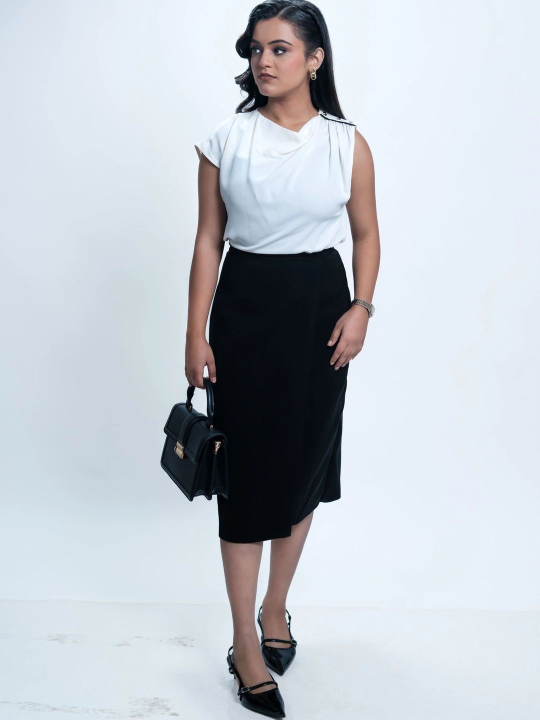 SG.Label Women Knee Length Pencil Skirt-picture-13