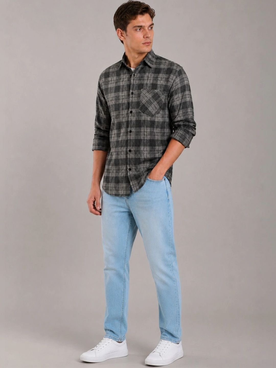 Moda Rapido Men Comfort Checked Casual Shirt-picture-45