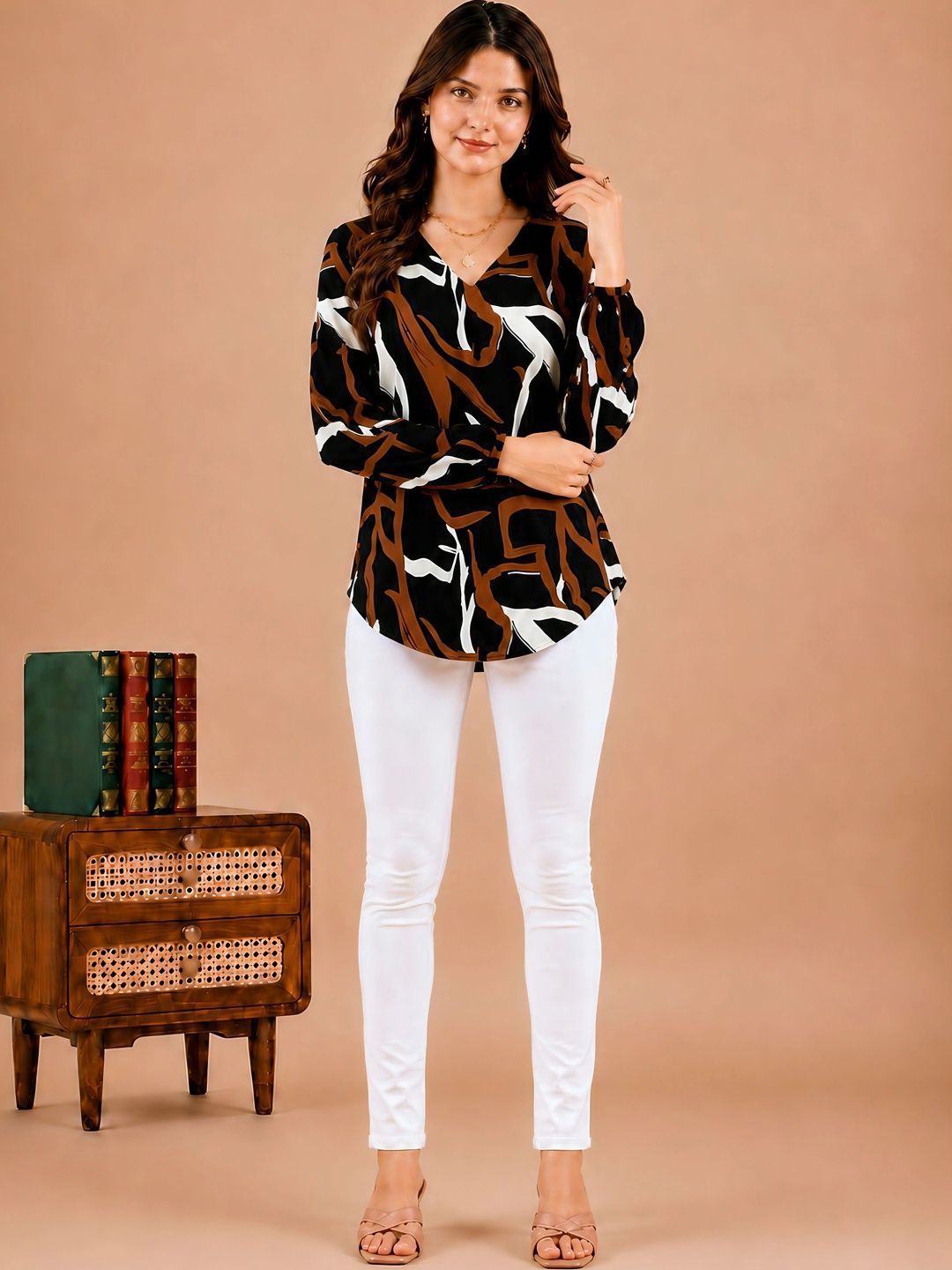 PORU IMPEX Print Shirt Style Top-picture-30