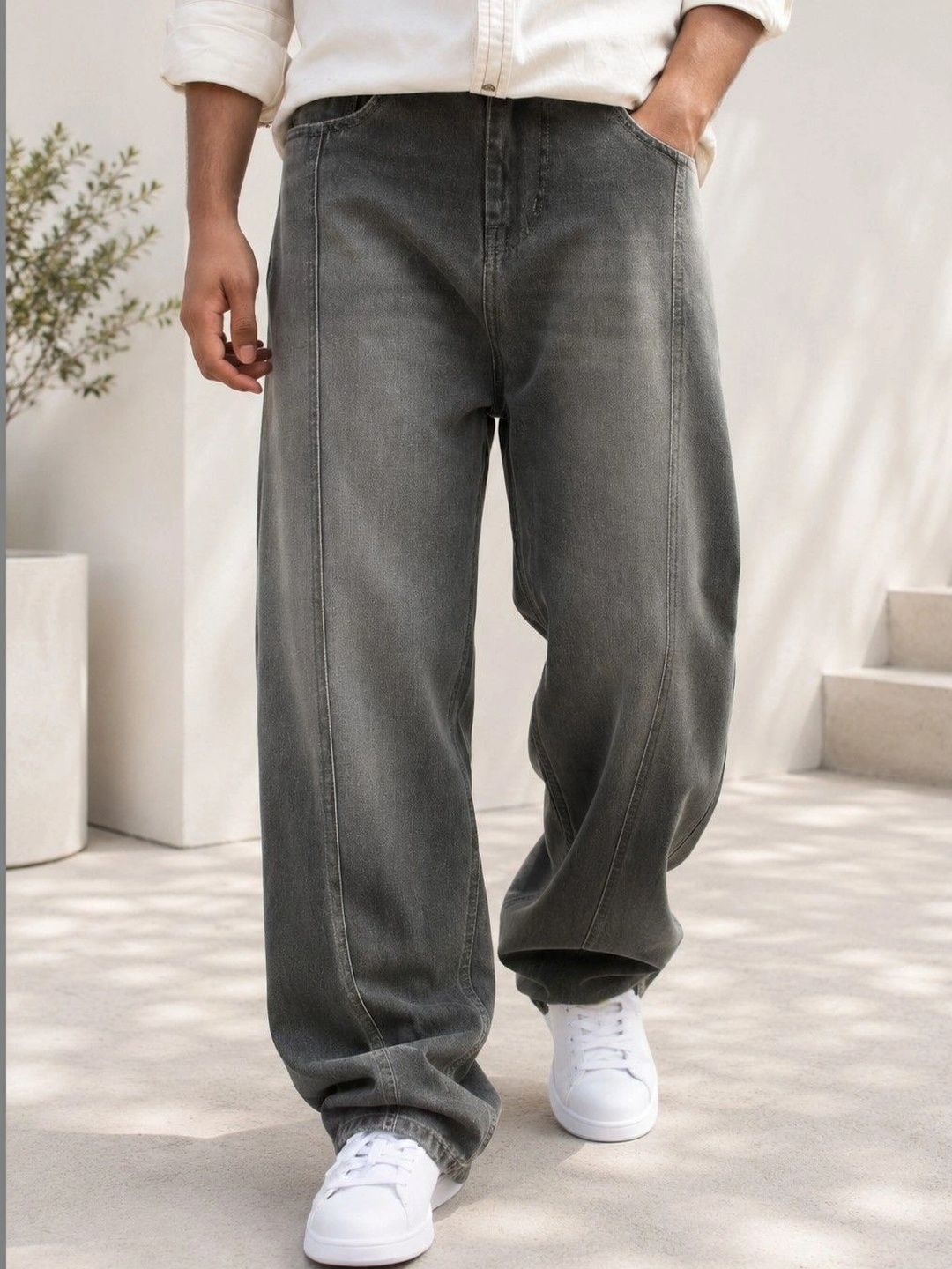 FICTION Men Comfort Mid-Rise Light Fade Ombre Jeans-picture-39