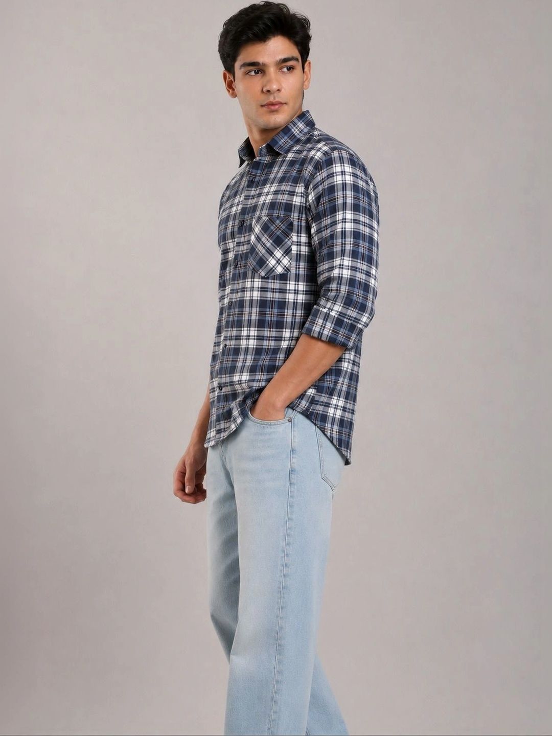 Moda Rapido Men Comfort Checked Casual Shirt-picture-22