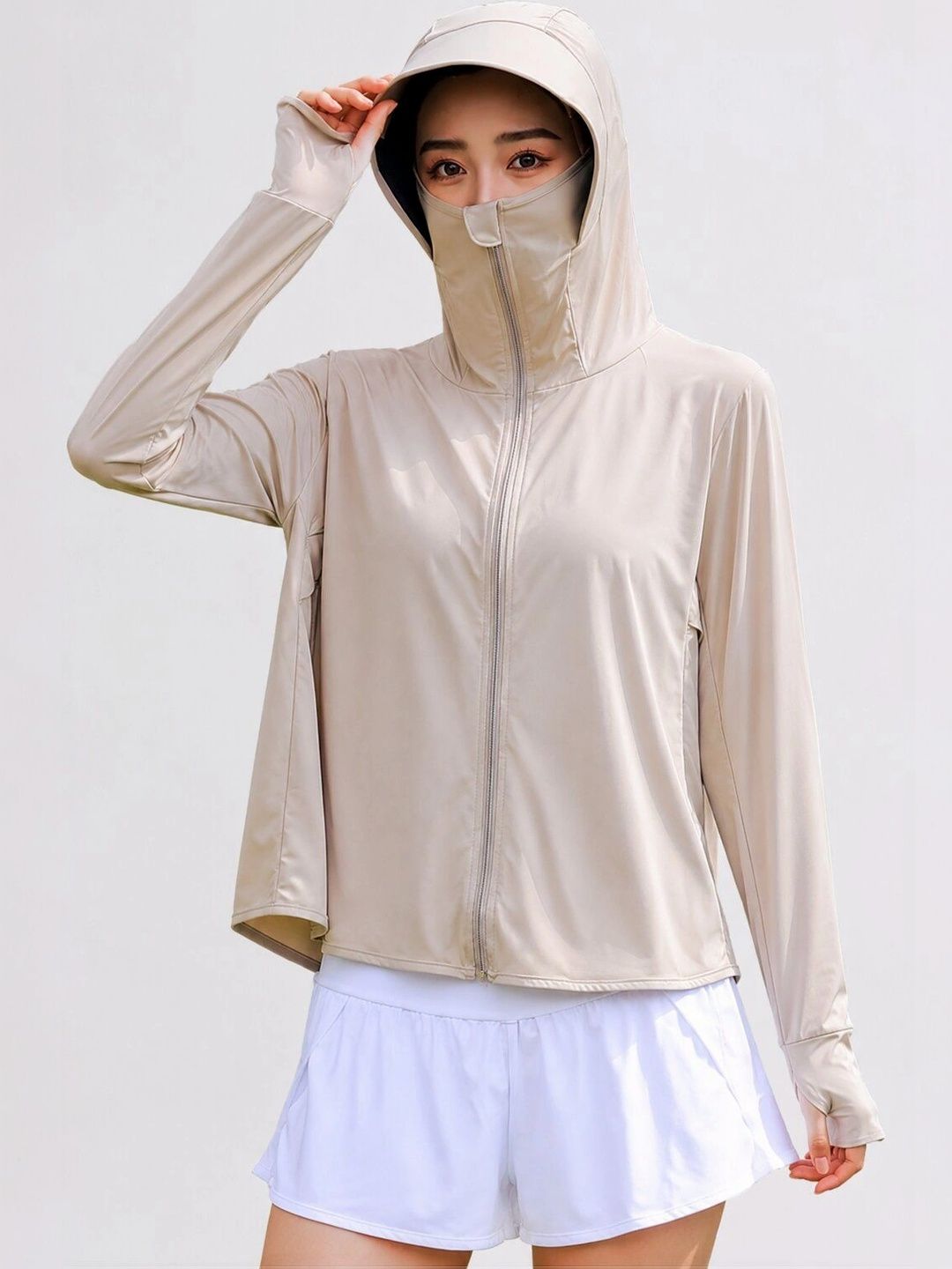 Munaafi Women Lightweight Longline Sporty Jacket-picture-32