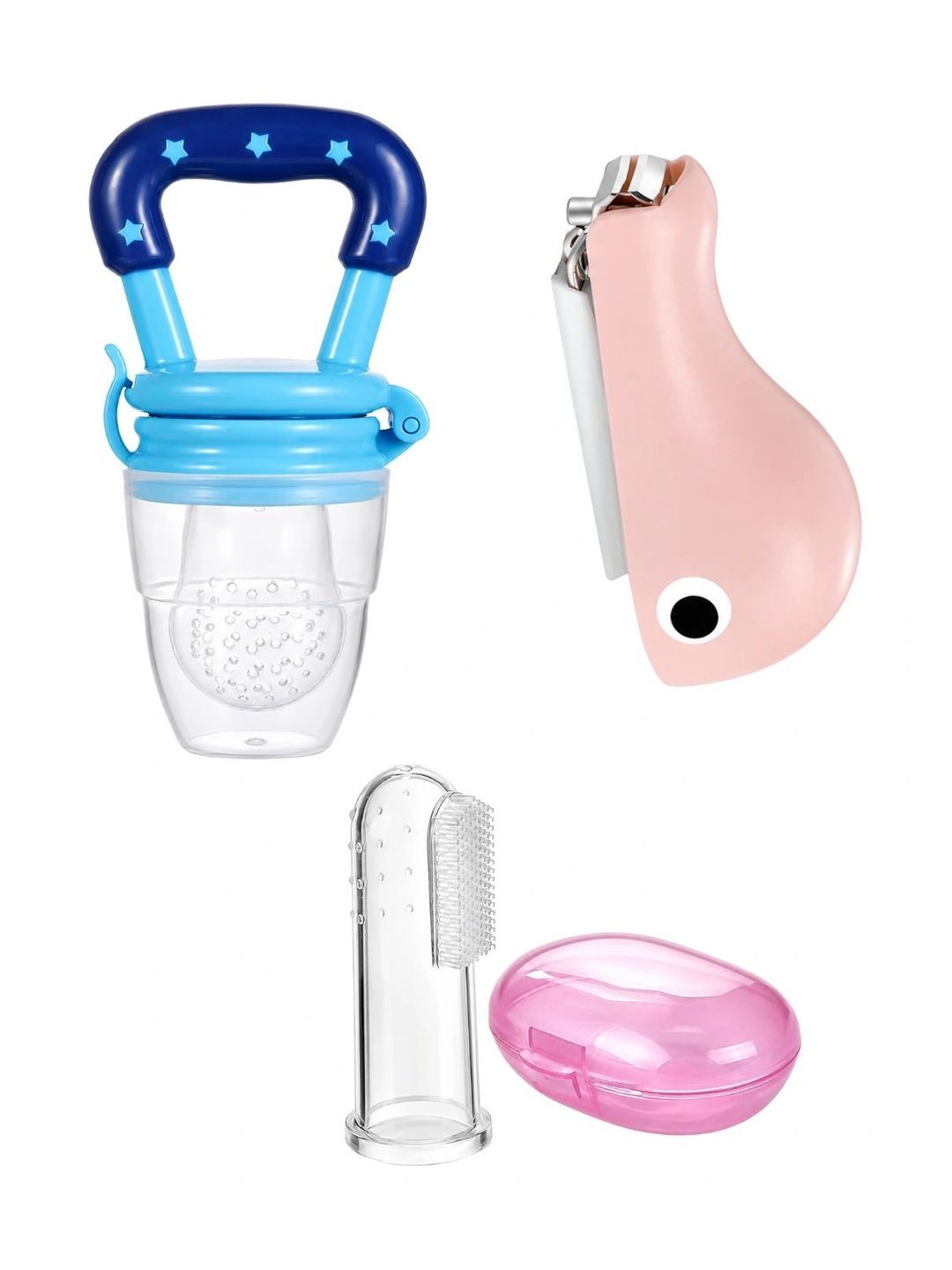 Crescent Infants Set of 3 Food Feeder Nail Cutter & Finger Brush-picture-40
