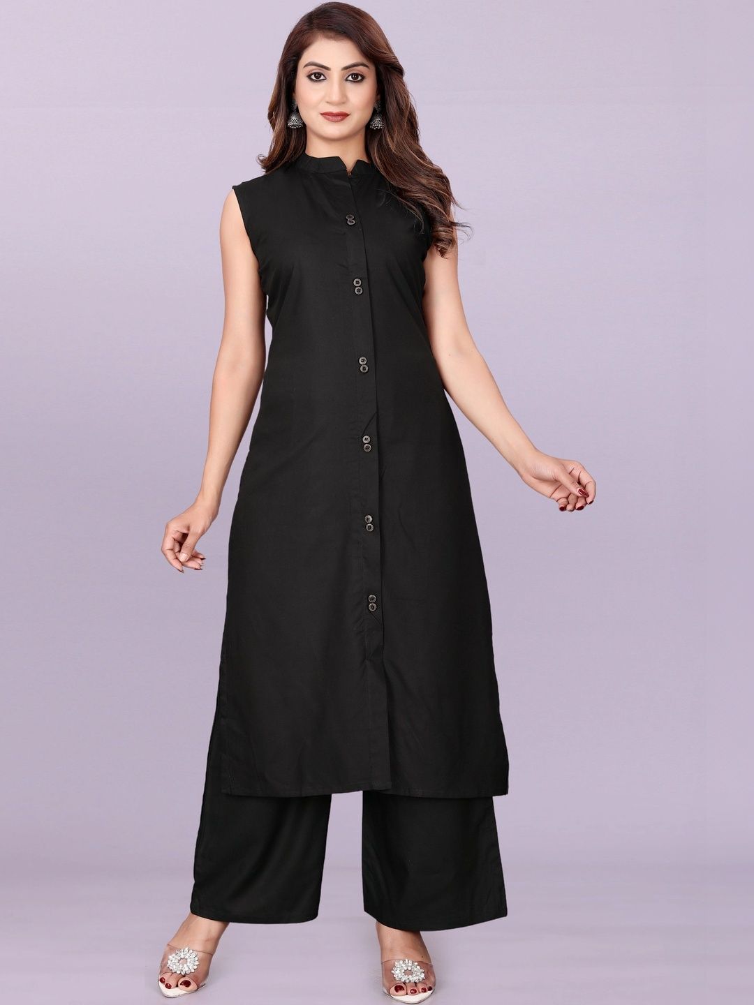 GEBET Women Regular Pure Cotton Kurta with Palazzos-image-49