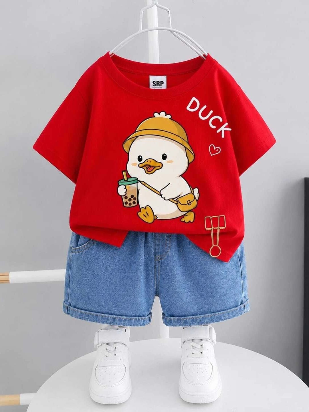 SRP COLLECTION Unisex Kids Printed T-shirt with Shorts-picture-34