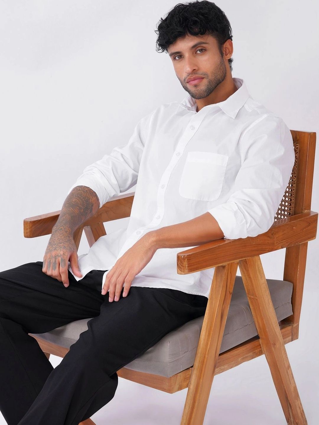 POSE CASUALS Men Classic Casual Shirt-picture-49