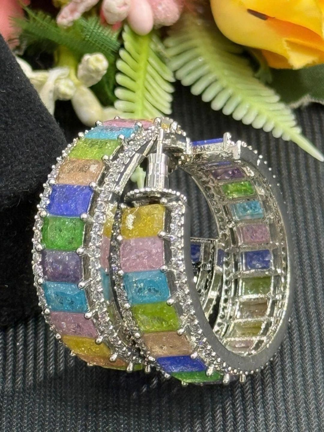 VANSHIKA JEWELS Circular Hoop Earrings-picture-18