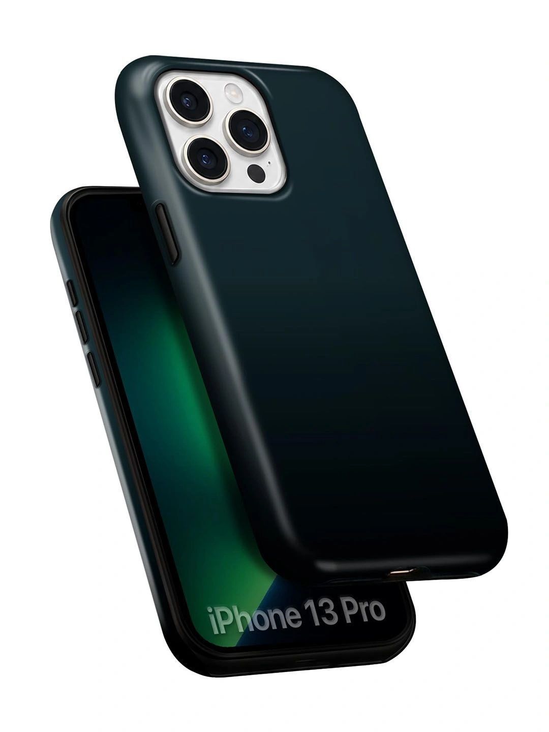 QRIOH Solid Printed iPhone 13 Pro Back Case Mobile Accessories-image-28